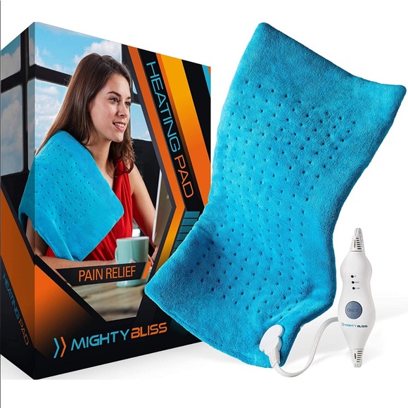 Mighty Bliss Other - MIGHTY BLISS Large Electric Heating Pad for Pain and Cramps Relief -Extra Large